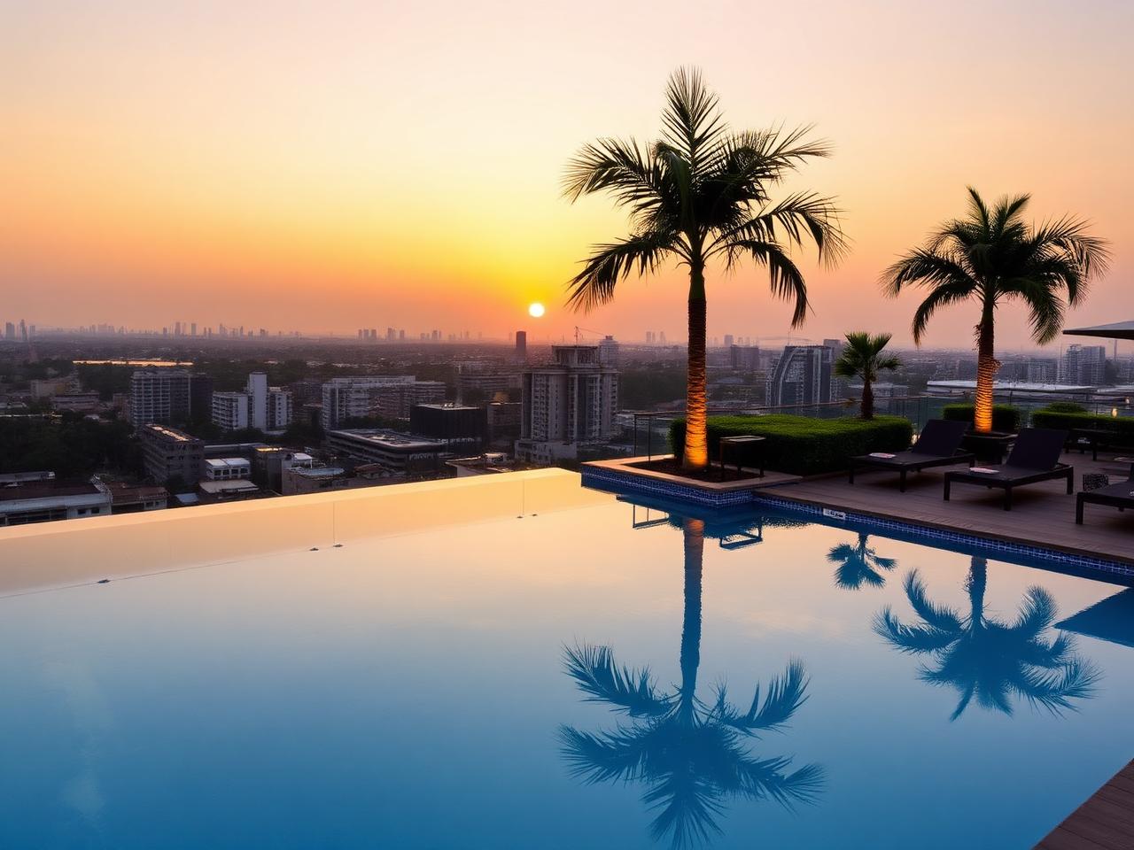 Rooftop infinity pool