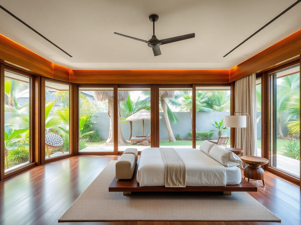 Master bedroom suite
