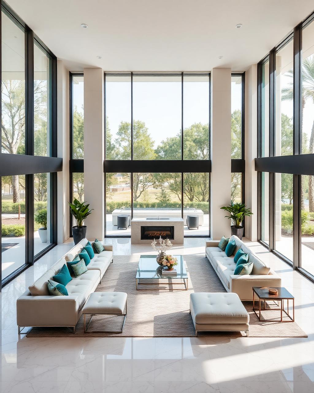 Luxury living room interior